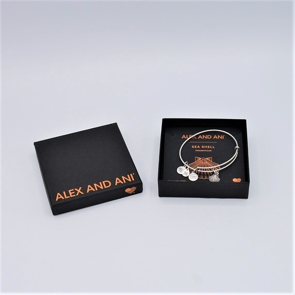 Alex and Ani Sea Shell Bracelet Rafaelian Silver - Picture 1 of 8